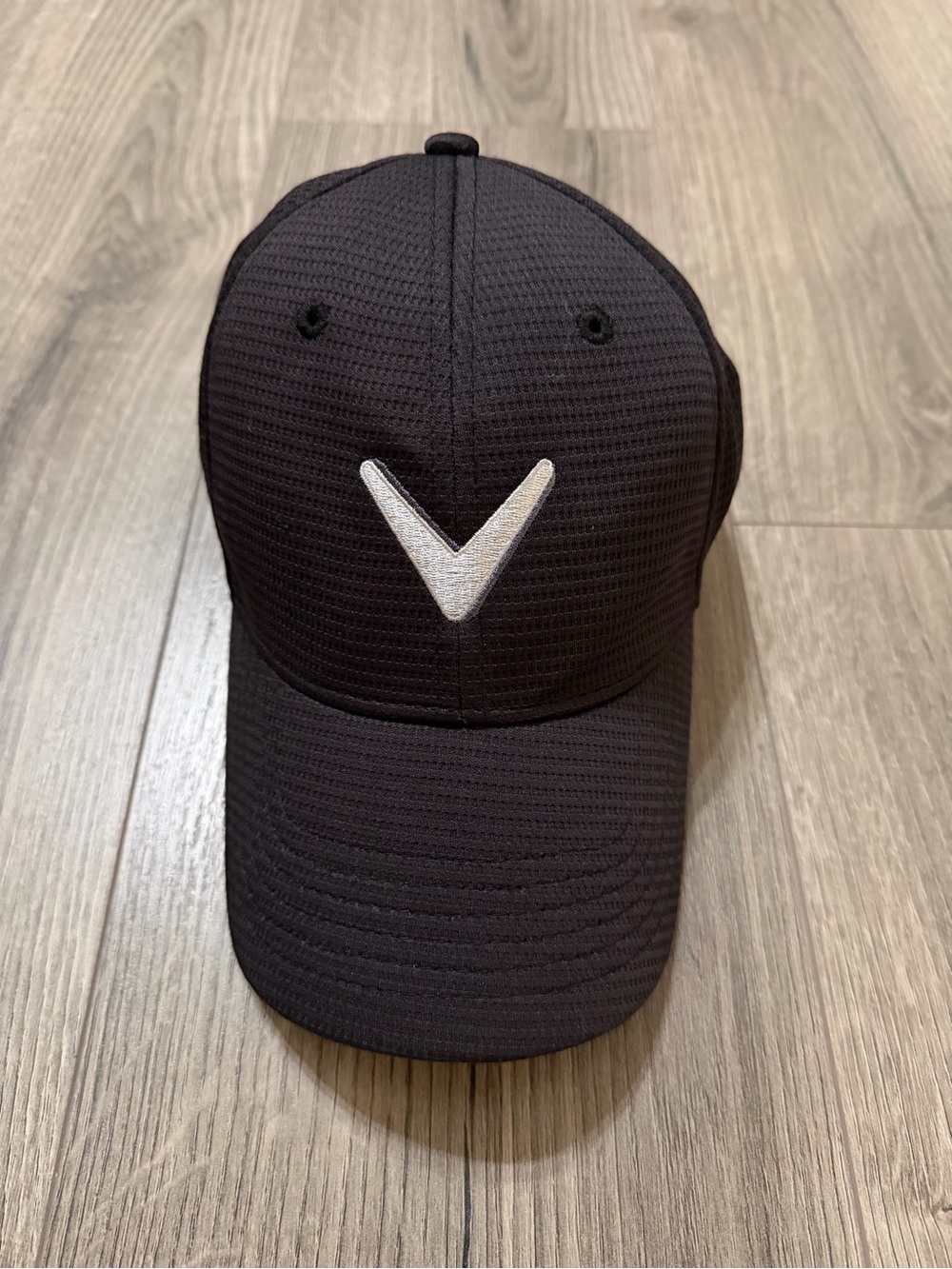 Callaway Black Cap with White Chevron Logo